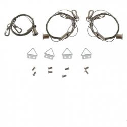 KEYSTONE TECHNOLOGIES KT-PLED-CABLE-KIT CABLE HANGING KIT FOR LED PANEL LIGHTS, INCLUDES 3 CABLE SETS